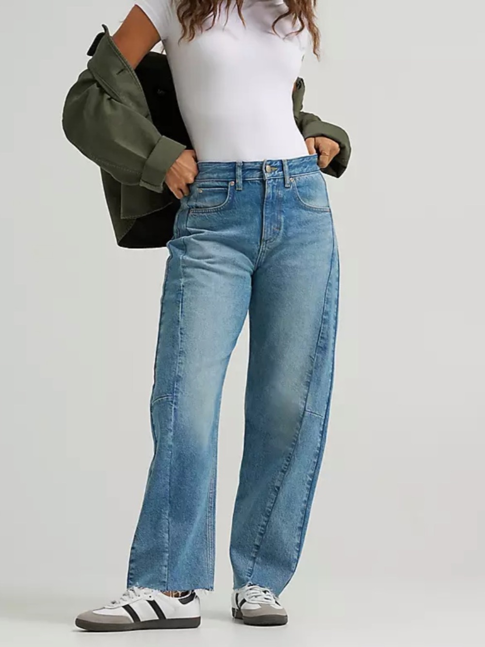 Brand new with tag barrel jeans
